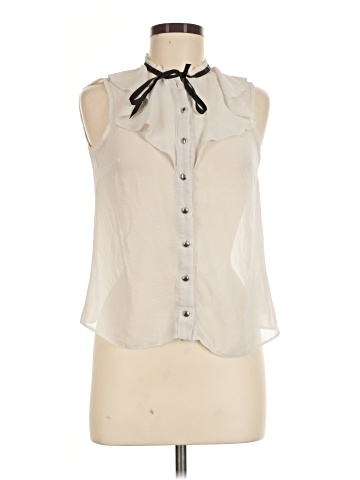 Miss Selfridge Sleeveless Button-Down Shirt (view 1)