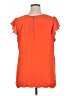 Eyeshadow 100% Polyester Orange Short Sleeve Blouse Size 1X - photo 2