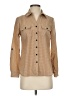 NY Collection Polka Dots Tan Long Sleeve Blouse Size S (petite) - photo 1
