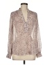 L'Agence 100% Polyester Brown Long Sleeve Blouse Size Med (2) - photo 1