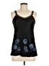 Tricot Chic 100% Silk Black Sleeveless Top Size 6 - photo 1