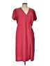 W by Worth 100% Polyester Solid Red Casual Dress Size 10 - photo 1
