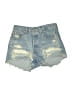 Levi's 100% Cotton Graphic Blue Denim Shorts Size 27 waist - photo 1
