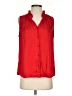 Banana Republic 100% Polyester Red Sleeveless Blouse Size S - photo 1