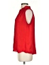 Banana Republic 100% Polyester Red Sleeveless Blouse Size S - photo 5
