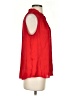 Banana Republic 100% Polyester Red Sleeveless Blouse Size S - photo 4