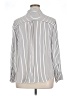 Worthington 100% Polyester Stripes Silver Long Sleeve Blouse Size XL (petite) - photo 2