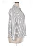 Worthington 100% Polyester Stripes Silver Long Sleeve Blouse Size XL (petite) - photo 4