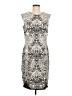 Karin Stevens Graphic Gray Cocktail Dress Size 6 - photo 1