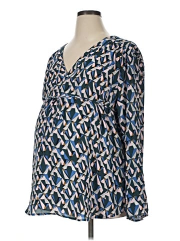 Motherhood Long Sleeve Blouse (view 1)