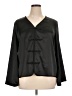 Tuckernuck 100% Polyester Black Long Sleeve Blouse Size XL - photo 1