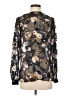 Reiss Floral Gold Long Sleeve Blouse Size 4 - photo 1