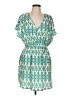 Unbranded Print Green Casual Dress Size L - photo 1