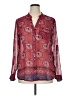 Kut from the Kloth Paisley Red Long Sleeve Blouse Size XL - photo 1