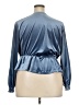LC Lauren Conrad Blue Long Sleeve Blouse Size XXL - photo 2