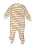Carter's Stripes Ivory Long Sleeve Onesie 3-6 MO / 6 MO - photo 1