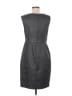Halston Heritage Chevron-herringbone Gray Cocktail Dress Size 6 - photo 2
