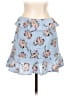 JOA Floral Blue Casual Skirt Size S - photo 2