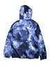 Lands' End 100% Polyester Tie-dye Blue Zip Up Hoodie Size 14 - 16 - photo 2