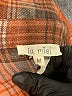 La Miel Plaid Orange Long Sleeve Blouse Size M - photo 7