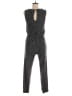 Andrea Jovine Metallic Gray Black Jumpsuit Size M - photo 2