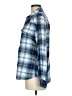 Jachs Girlfriend 100% Cotton Plaid Blue Long Sleeve Button-Down Shirt Size M - photo 5