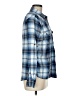 Jachs Girlfriend 100% Cotton Plaid Blue Long Sleeve Button-Down Shirt Size M - photo 4