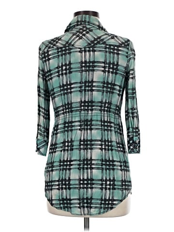 Guess Jeans 3/4 Sleeve Button-Down Shirt (view 2)
