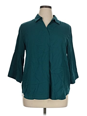 Uniqlo 3/4 Sleeve Button-Down Shirt (view 1)