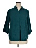 Uniqlo Teal 3/4 Sleeve Button-Down Shirt Size XL - photo 1