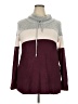 Market and Spruce Color Block Burgundy Pullover Sweater Size XXL - photo 1