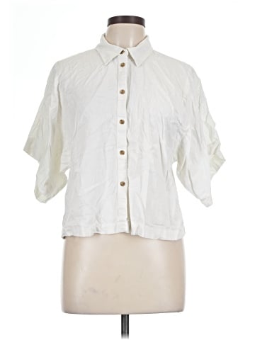 Banana Republic Factory Store 3/4 Sleeve Button-Down Shirt (view 1)