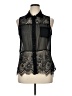 Dots 100% Polyester Black Sleeveless T-Shirt Size XL - photo 1
