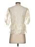 Express 100% Nylon Ivory 3/4 Sleeve Blouse Size S - photo 2