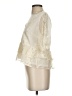 Express 100% Nylon Ivory 3/4 Sleeve Blouse Size S - photo 5