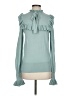 Zara Teal Long Sleeve Blouse Size S - photo 1