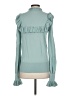 Zara Teal Long Sleeve Blouse Size S - photo 2