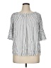 Chaps 100% Viscose Silver Short Sleeve Blouse Size XL - photo 1