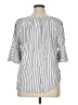Chaps 100% Viscose Silver Short Sleeve Blouse Size XL - photo 2
