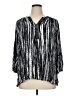 Gloria Vanderbilt 100% Viscose Silver 3/4 Sleeve Blouse Size XL - photo 1