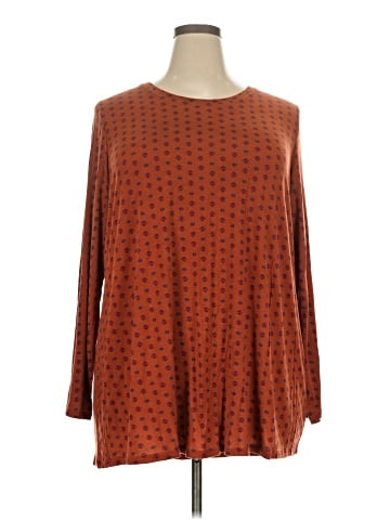 LOGO by Lori Goldstein Long Sleeve Blouse (view 1)