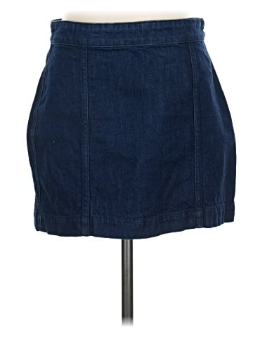 Madewell Denim Seamed Mini Skirt in Maytown Wash (view 1)