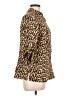 Kathy Che Animal Print Gold 3/4 Sleeve Blouse Size L - photo 4