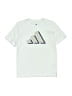 Adidas 100% Polyester Silver Short Sleeve Top Size 5 - photo 1