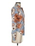 Wilfred 100% Nylon Floral Blue Long Sleeve Blouse Size XS - photo 4