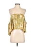 Guess Gold 3/4 Sleeve Blouse Size S - photo 1