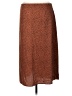 Nine West 100% Polyester Animal Print Brown Casual Skirt Size L - photo 2