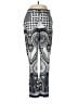 Unbranded 100% Polyester Print Silver Dress Pants Size M (estimated) - photo 1
