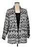 Rebecca Malone Chevron-herringbone Gray Pullover Sweater Size 1X - photo 1