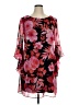 Connected Apparel 100% Polyester Floral Red Cocktail Dress Size 14 - photo 1